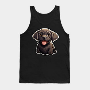 Cute Black Labrador Dog - Dogs Chocolate Labradors Tank Top